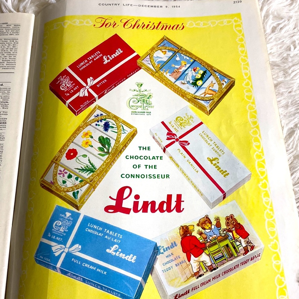 CHRISTMAS COUNTRY LIFE MAGAZINE VINTAGE Christmas Ads December 9, 1954 - Picture 16 of 16